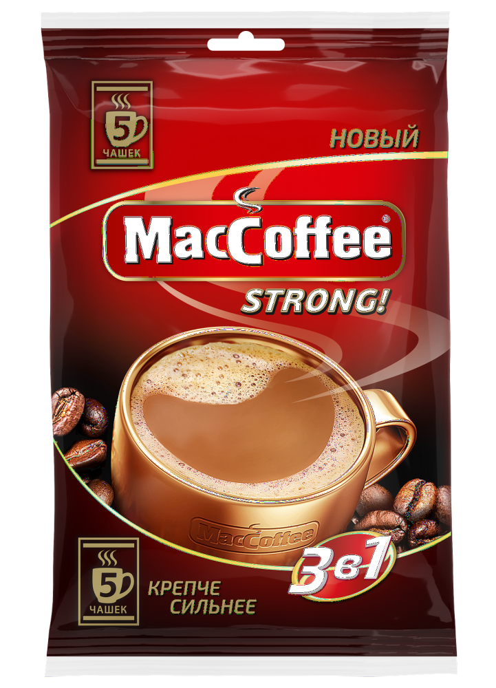 Кофе 3 в 1 в пакетиках купить. Кофе 3в1 Маккофе Стронг. Кофе Маккофе Стронг 3 в 1 16 г. Кофе растворимый MACCOFFEE 3в1. Напиток кофейный растворимый Маккофе 3 в 1.